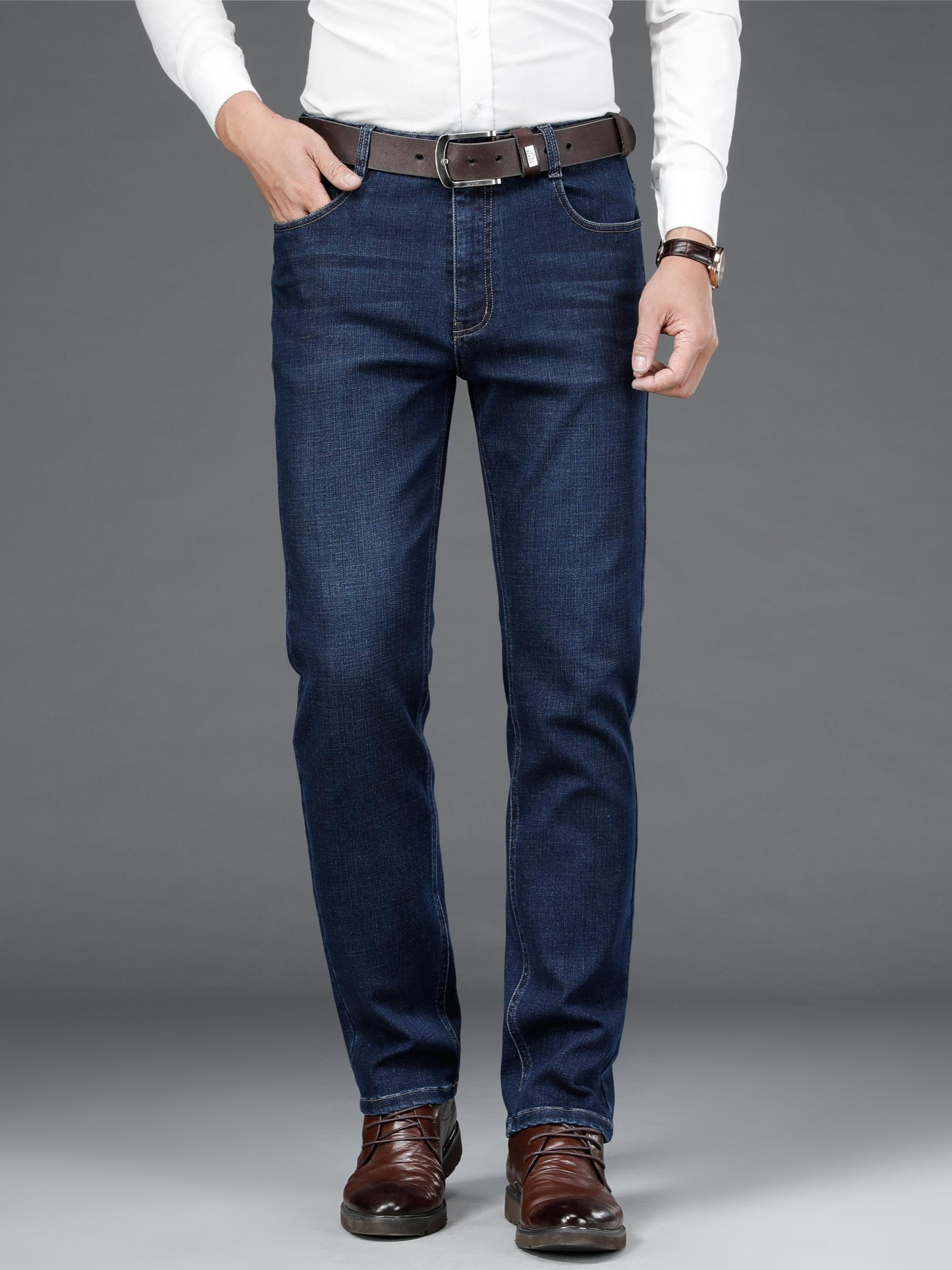 Dunkelblaue Business Jeans - Alex