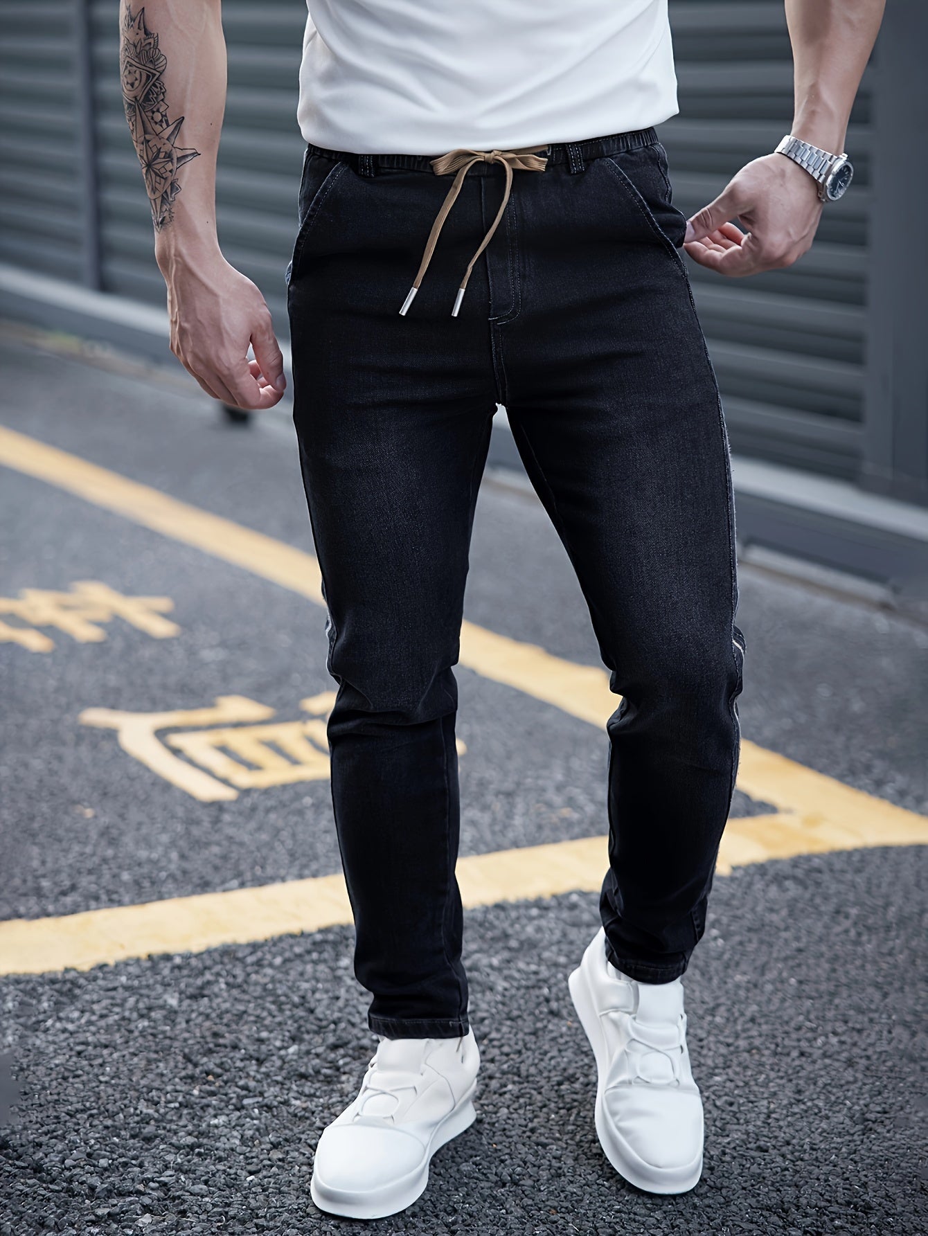 Schwarze Skinny Jeans - Milan