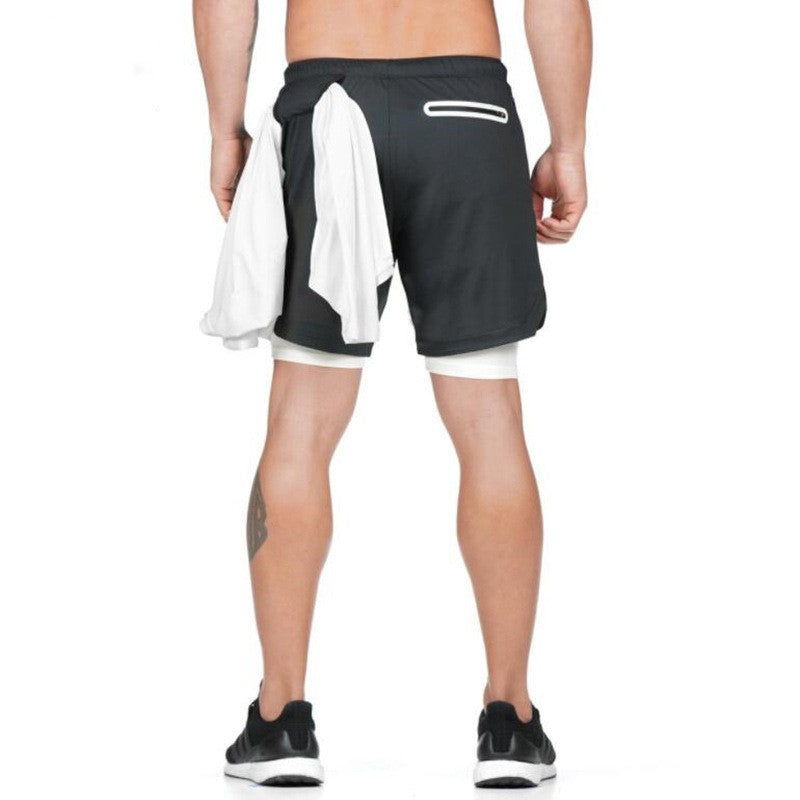 Stuttgart | Laufshorts Herren 2 In 1 Double-deck Quick Dry