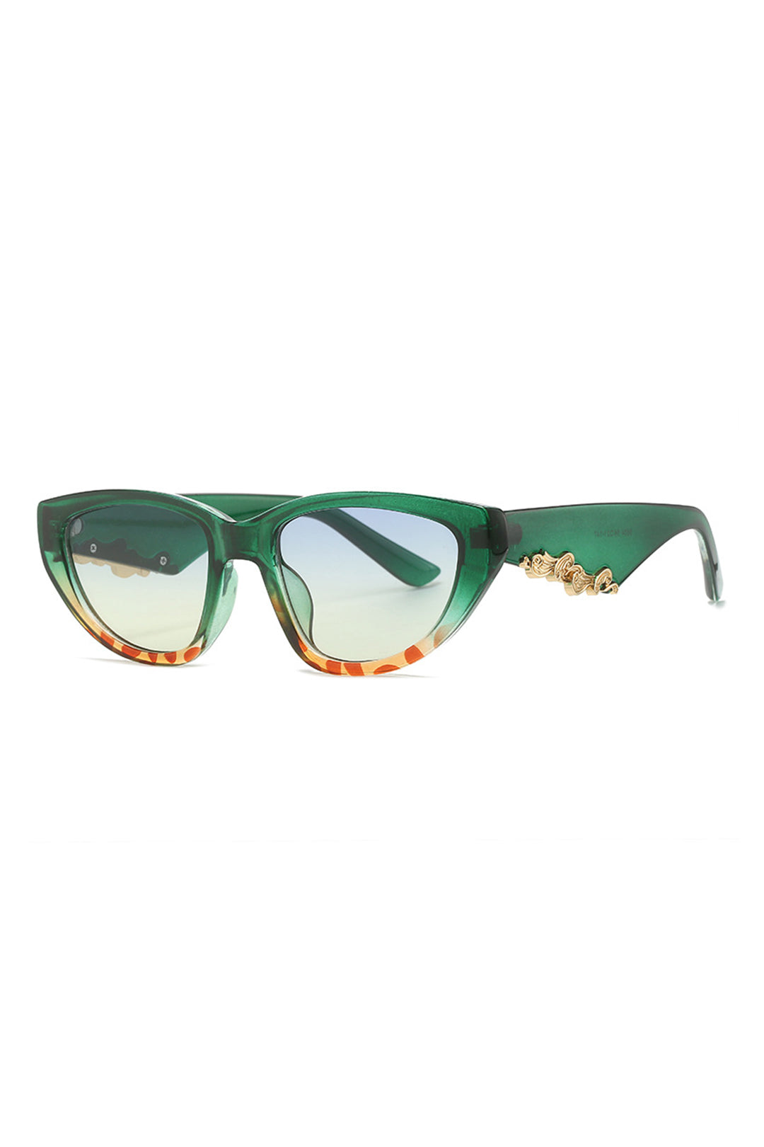 Sonnenbrille mit Leopardenmuster und auffälligem Design Für Frauen