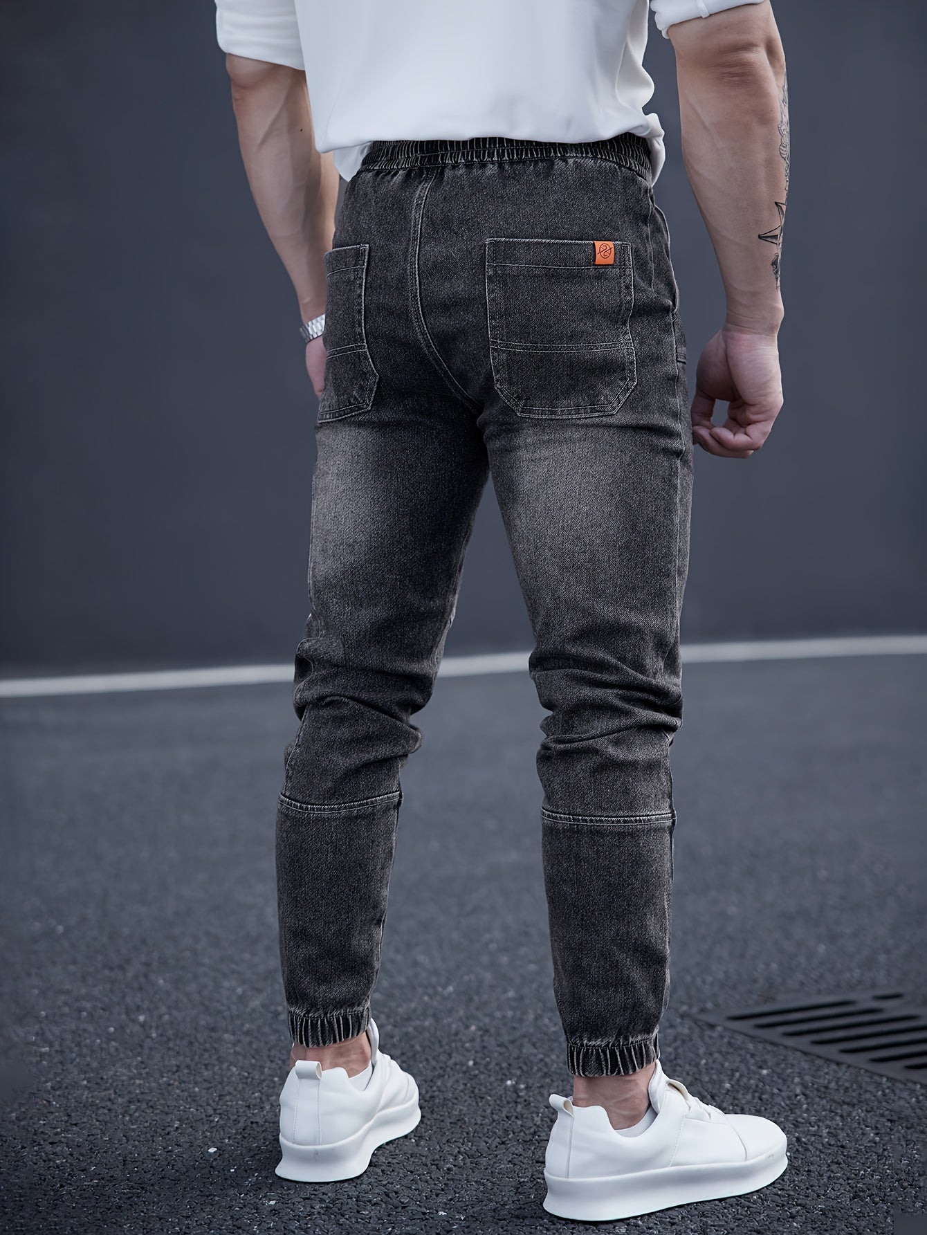 Schwarze Tapered Jeans - Jeroen