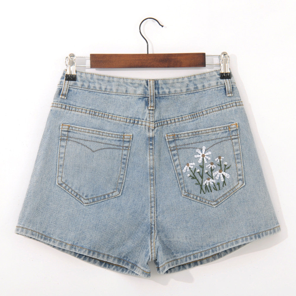 Stuttgart | Relaxed Women's Hohe Taille Mode Denim Shorts