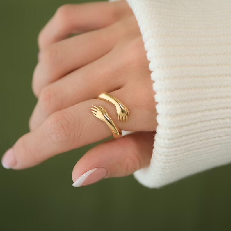 Eleganter Ring mit nachhaltigem Design für Damen