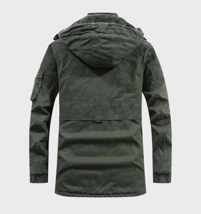 Joris - Dicke Herren-Cargo-Jacke mit Fleece-Futter und Kapuze