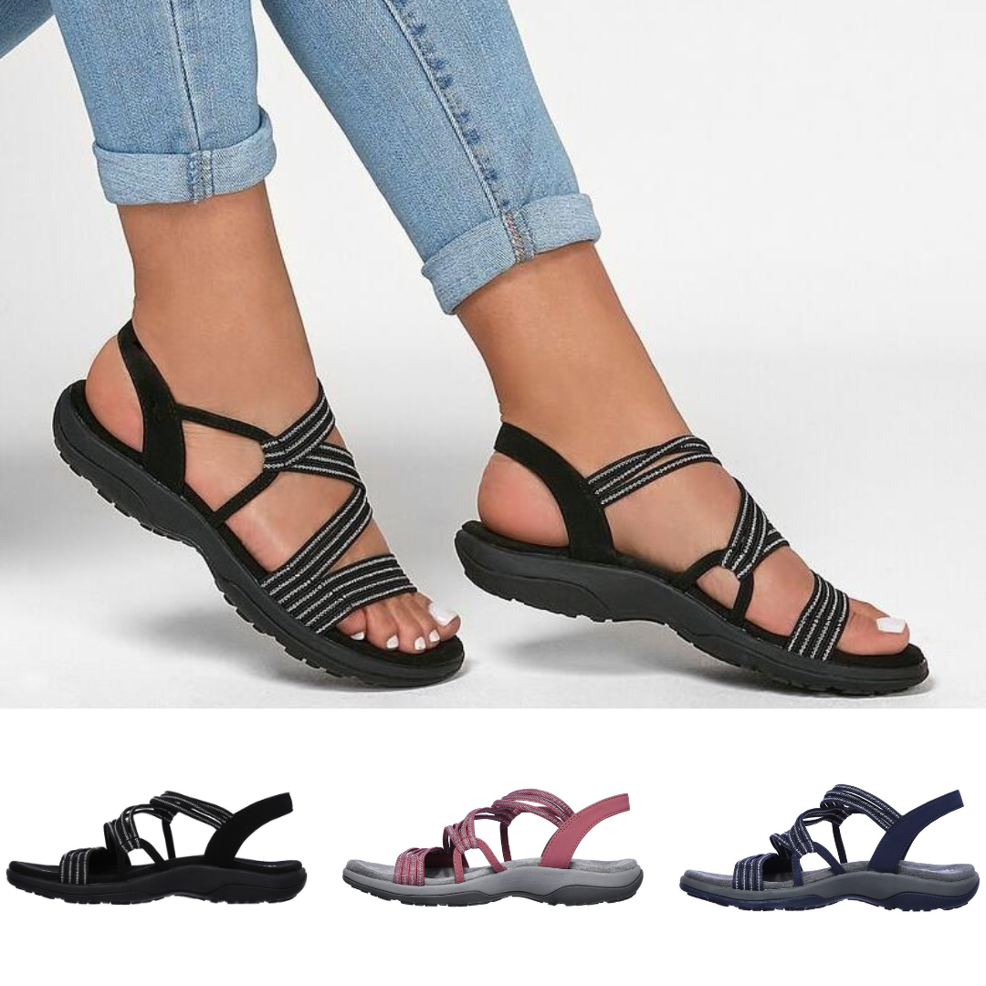 Schwarze Orthopädische Elegante Sandalen - Kiersten