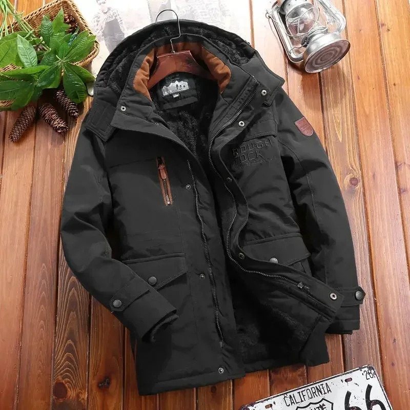 Männliche Cargo-Winterjacke für Männer