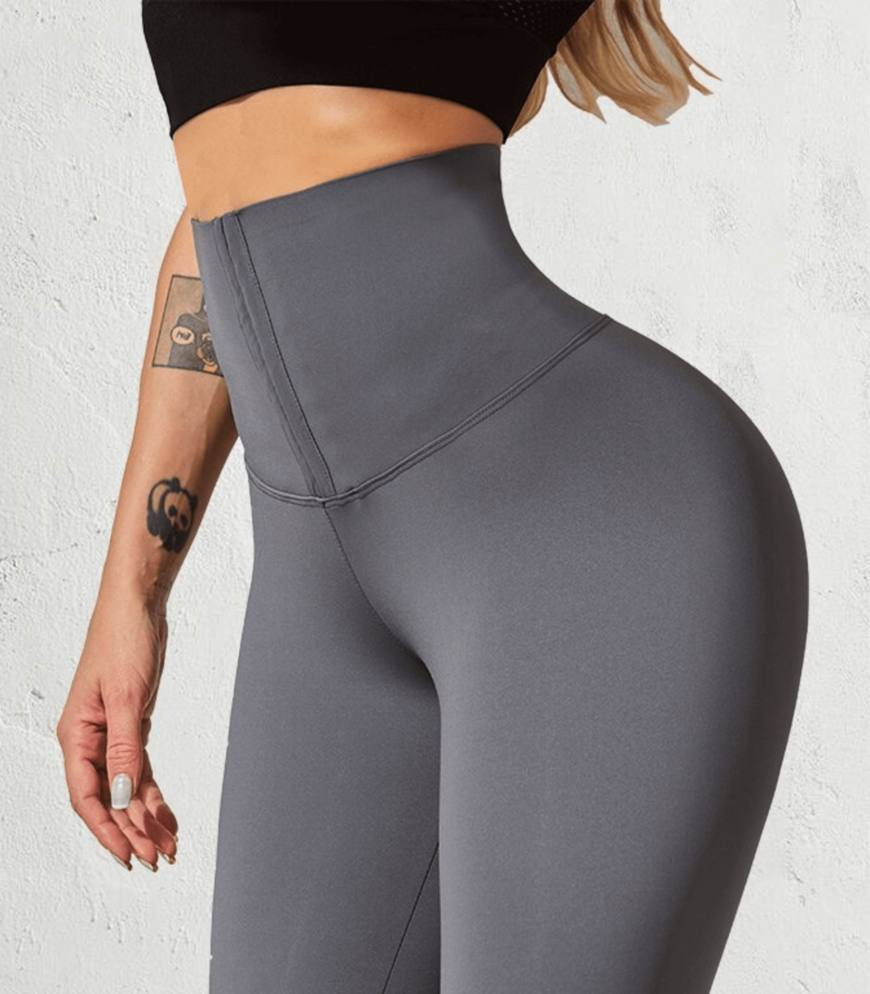 Form & Glanz: Hochtaillierte Shapewear Leggings