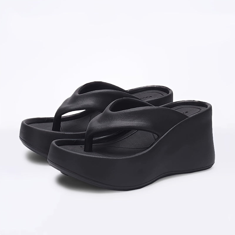 Weiße Orthopädische Platform Sandalen - Elena