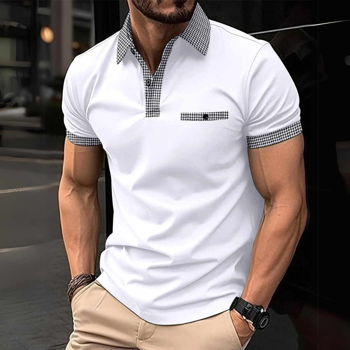 Premium Herren Poloshirt: Top-Qualität Strickwaren