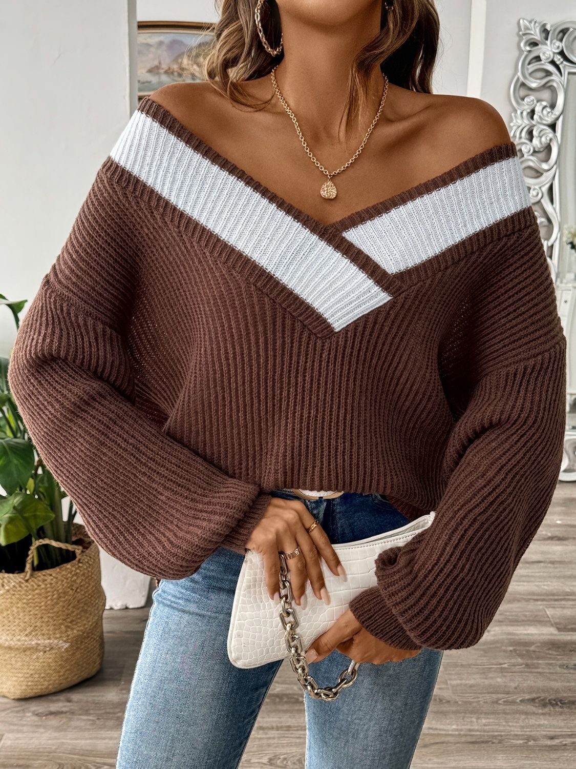 Trendiger und Lässiger Herbstpullover Für Frauen