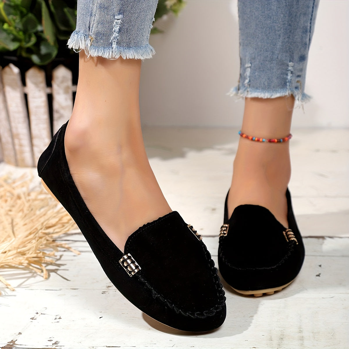 Schwarze Loafers - Emma