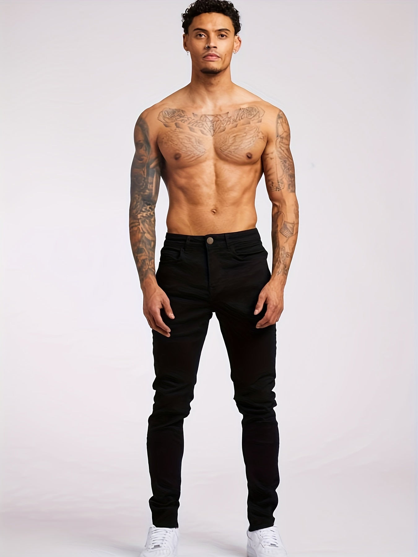 Dunkelblaue Slim Fit Jeans - Lucas