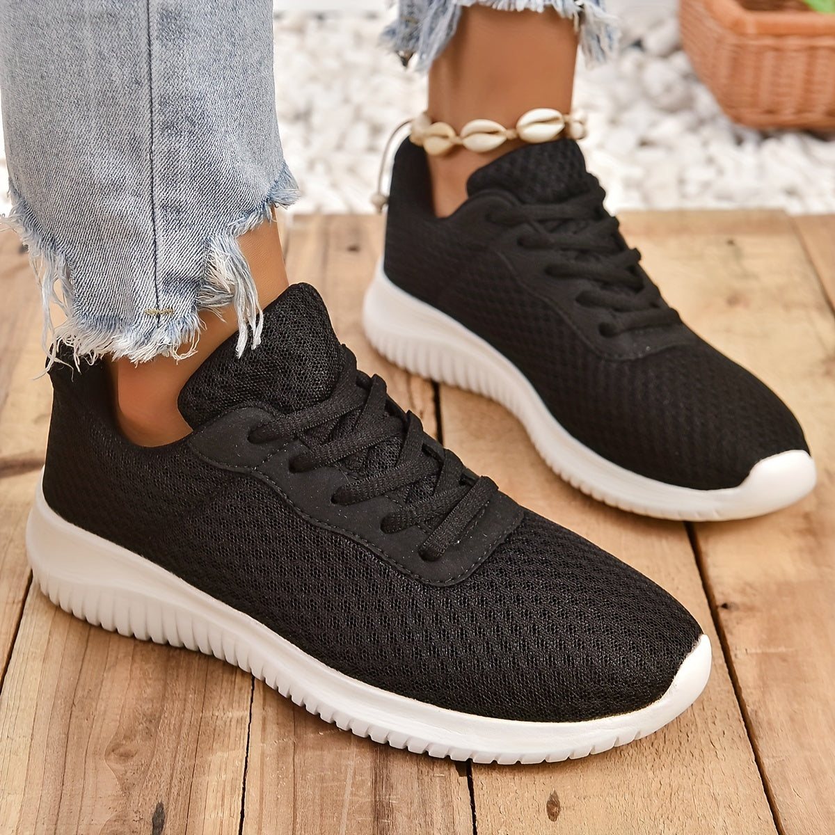 Schwarze Mesh Sneakers - Loraine