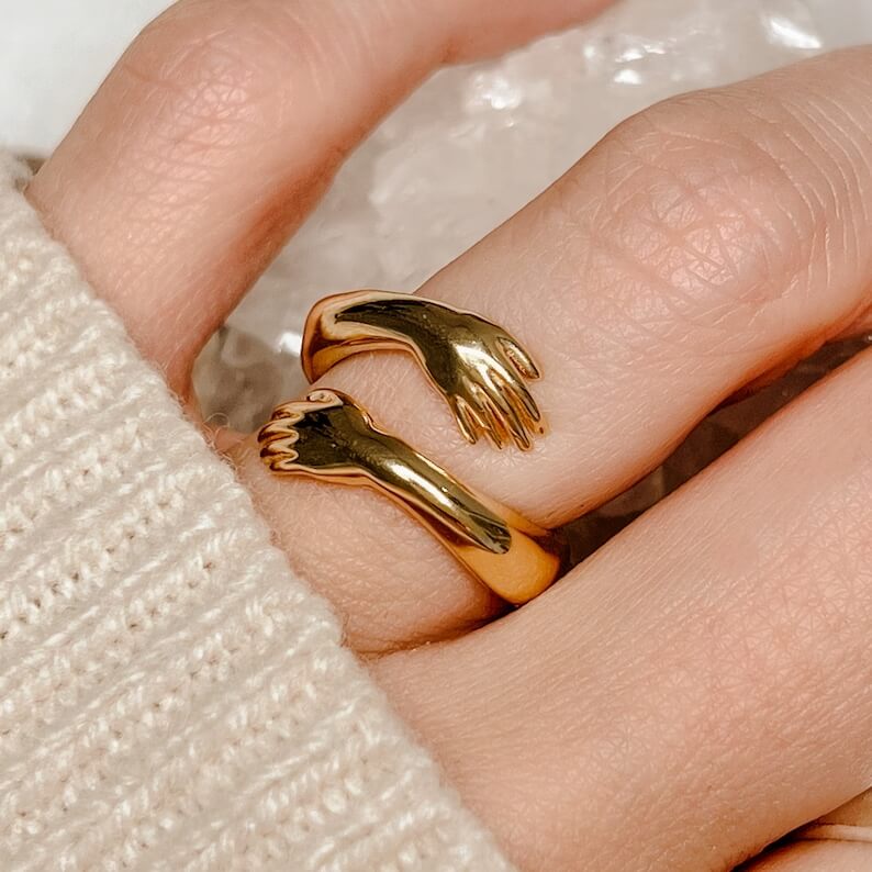 Eleganter Ring mit nachhaltigem Design für Damen