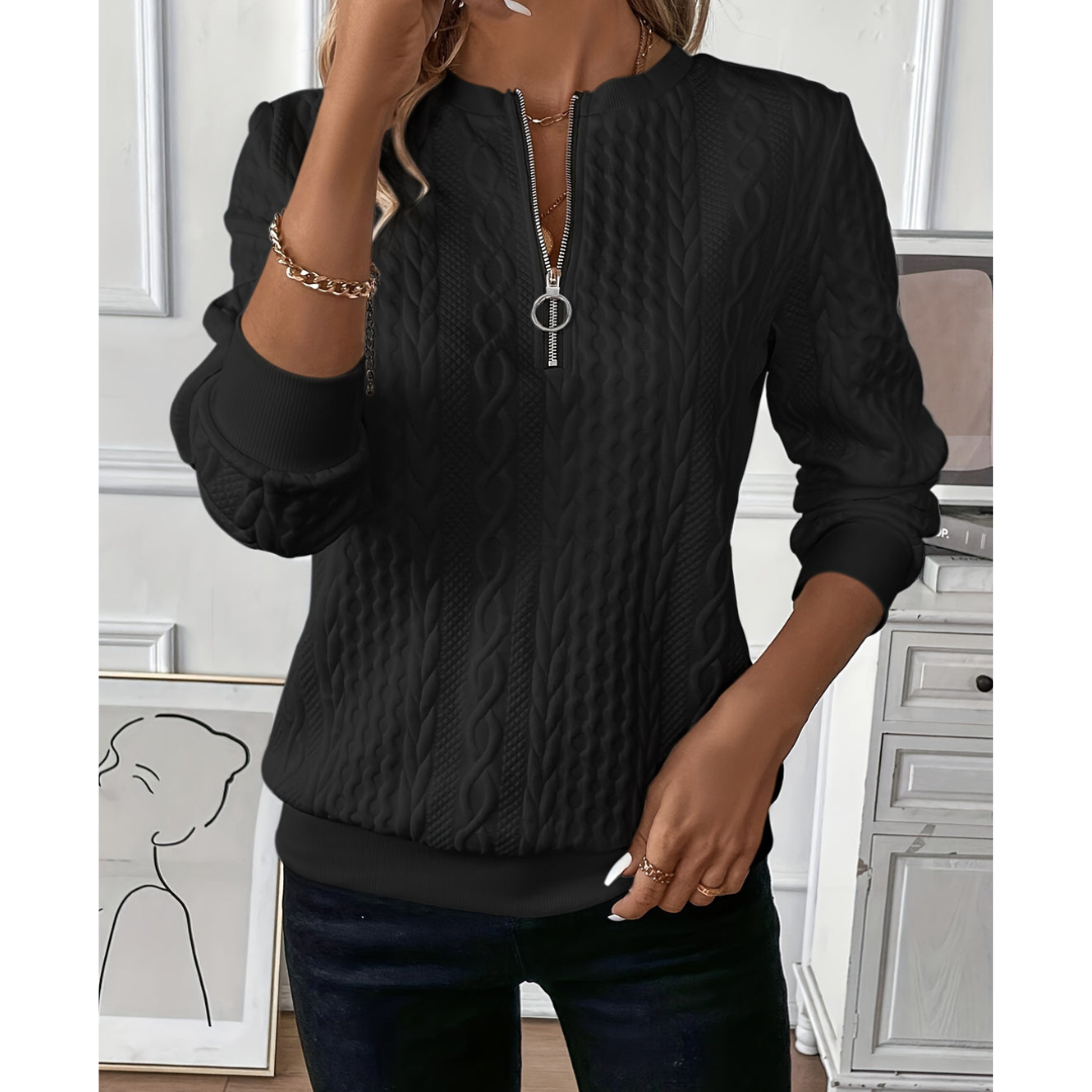 Fallon | Damen Strick Pullover | Langarm