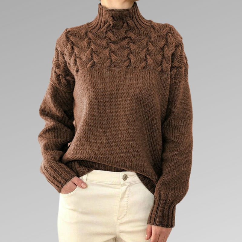 Weicher Rollkragenpullover mit zeitlosem Design für Frauen