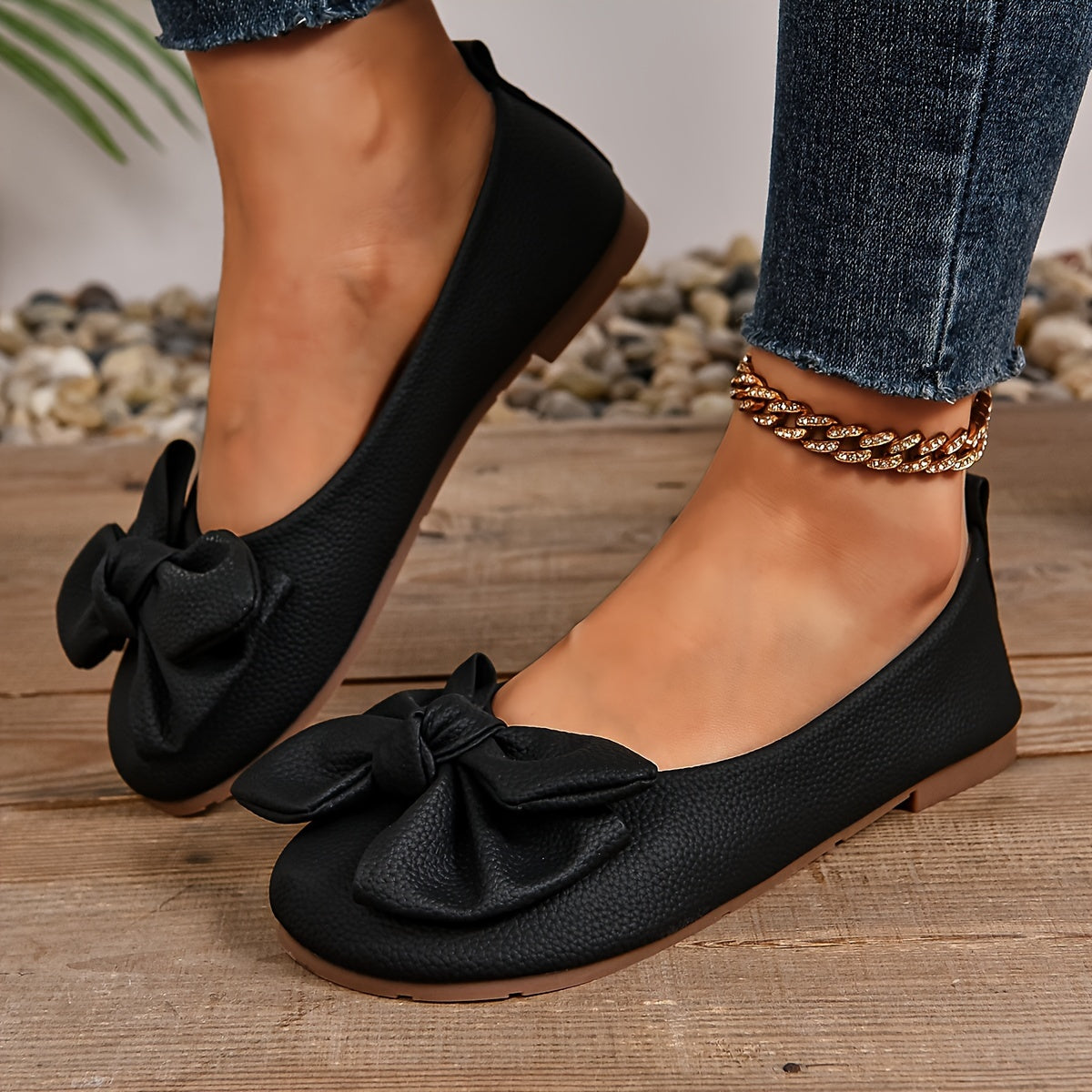 Schwarze Elegante Flats - Ava