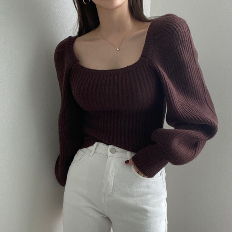 Eleganter Pullover Mit Puffärmeln Für Einen Schicken Und Femininen Look Für Frauen