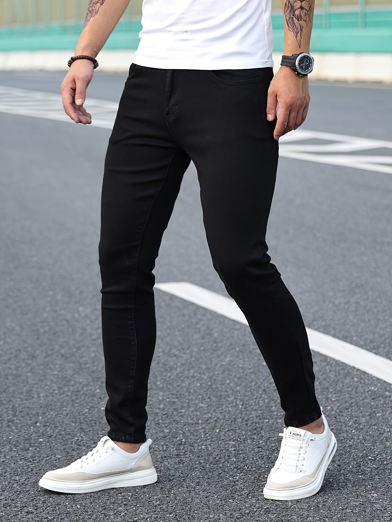 Weiße Slim Fit Jeans - Max