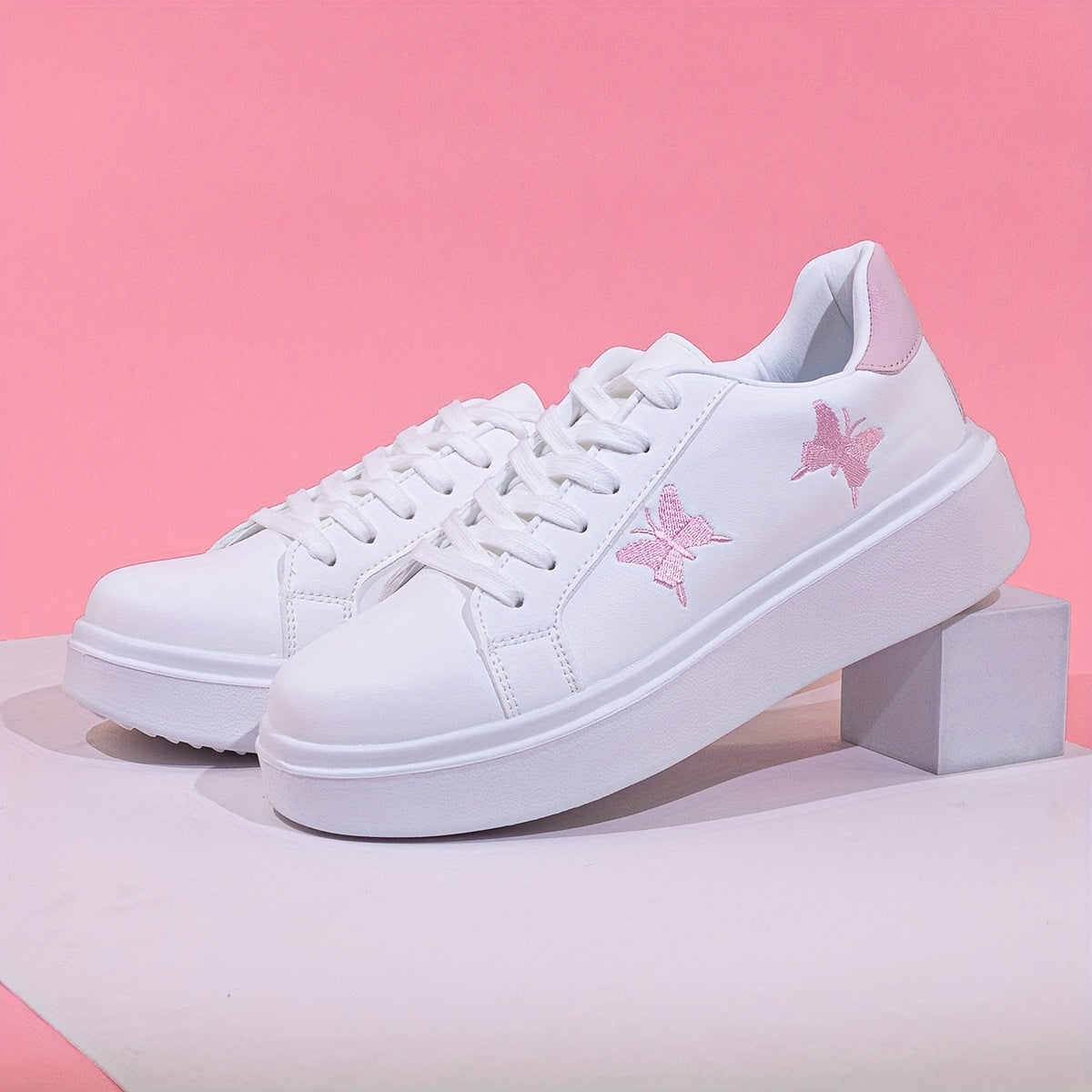 Weiß-Silberne Orthopädische Sneakers - Erika