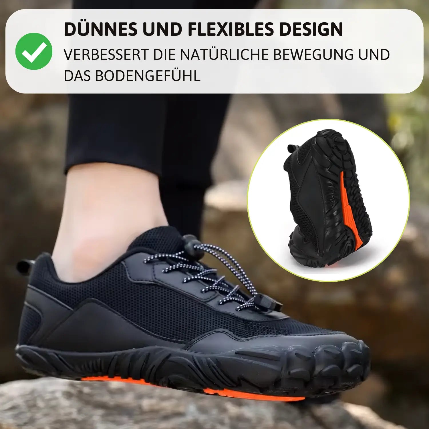 TrailFlex™ | Leichte Outdoor-Barfuß-Wanderschuhe (1+1 GRATIS)