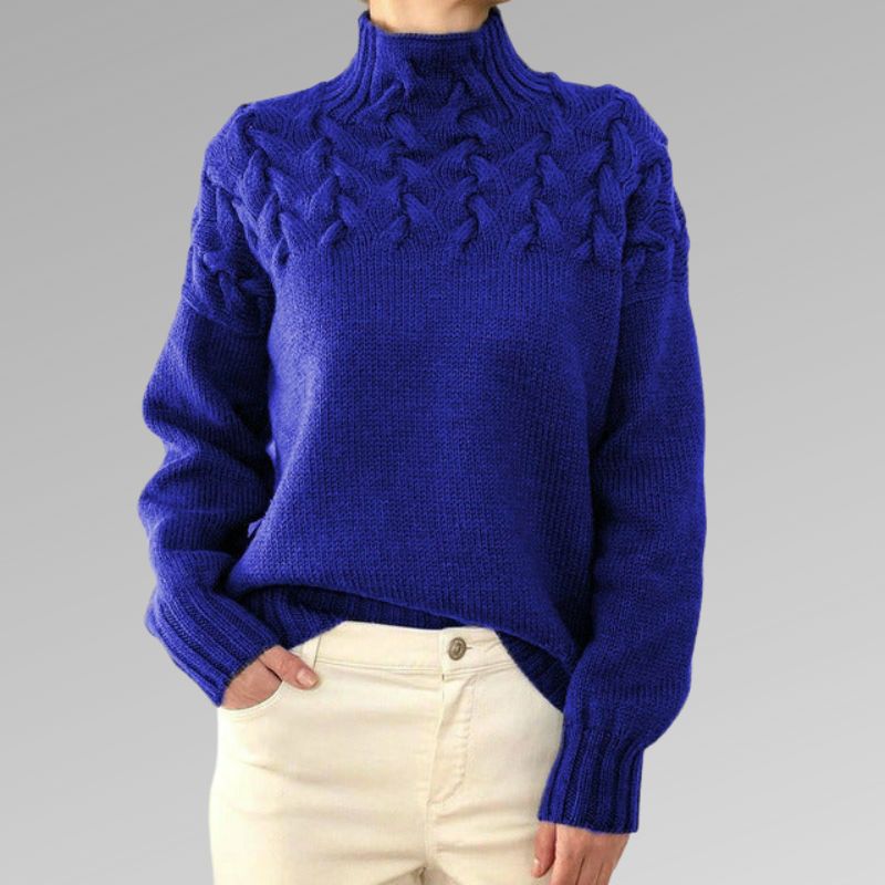 Weicher Rollkragenpullover mit zeitlosem Design für Frauen