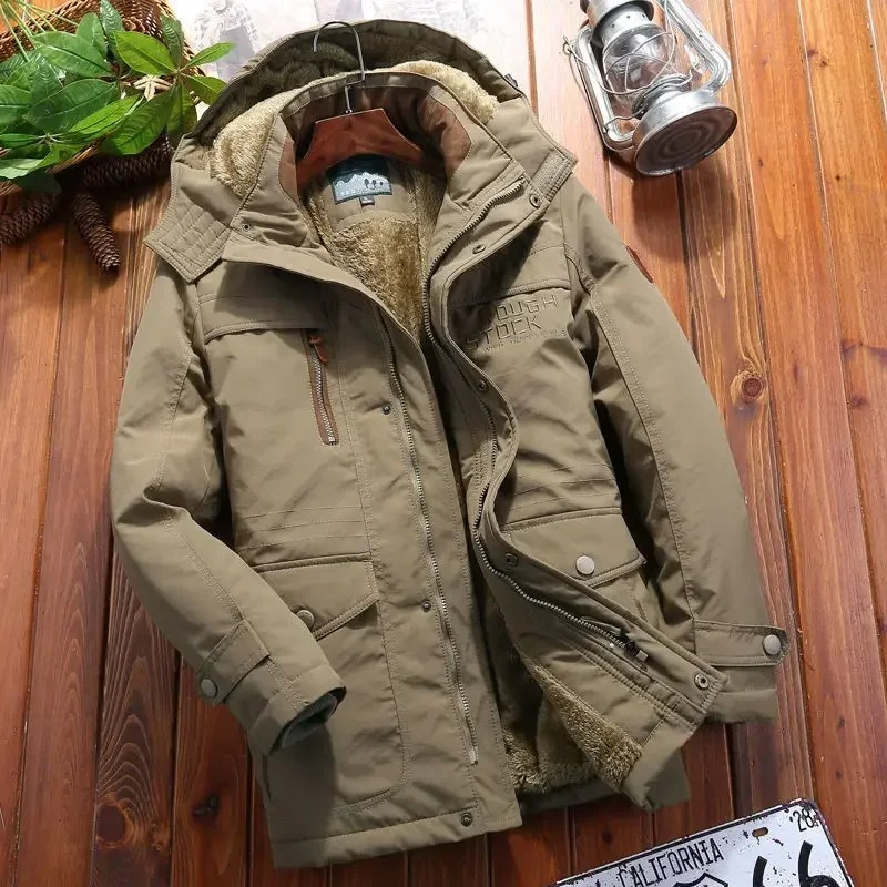 Männliche Cargo-Winterjacke für Männer