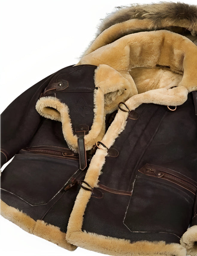 Dauerhaft Sherpa Winterjacke für Herren