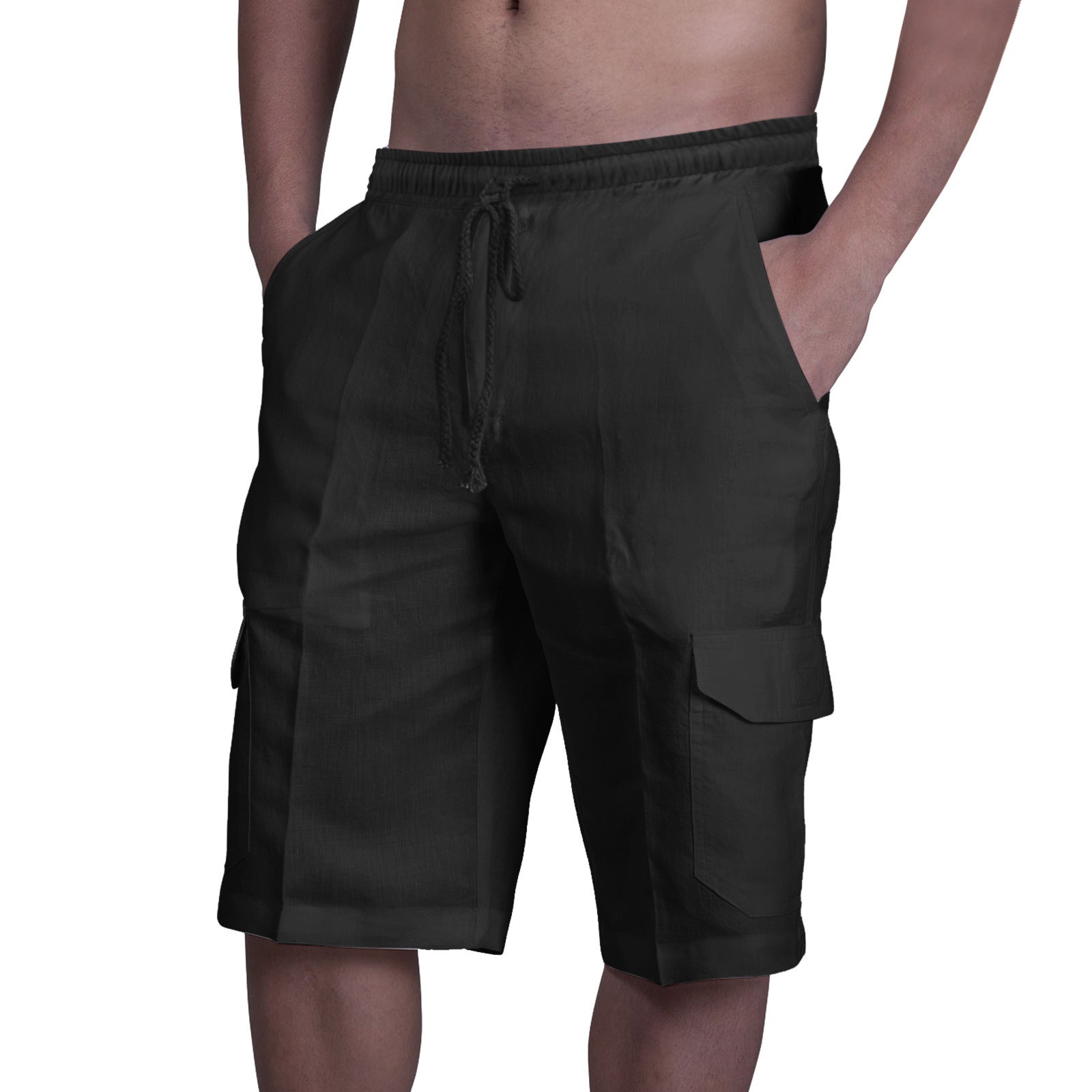 Stuttgart | Multi Pocket Krawatte Herren Strand Cargo-Hose