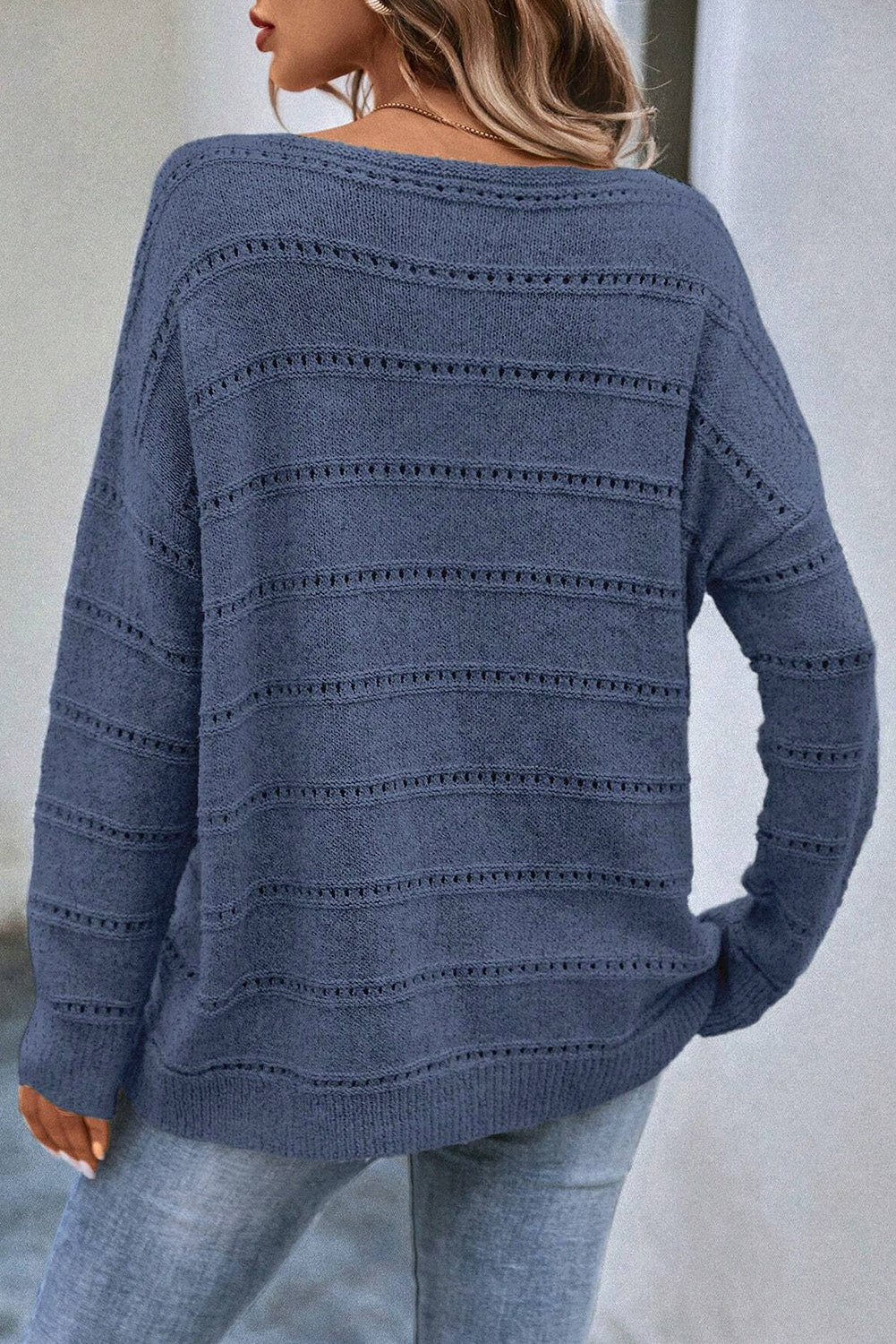 Luxuriöser Strickpullover mit aufwendigen Details Für Frauen