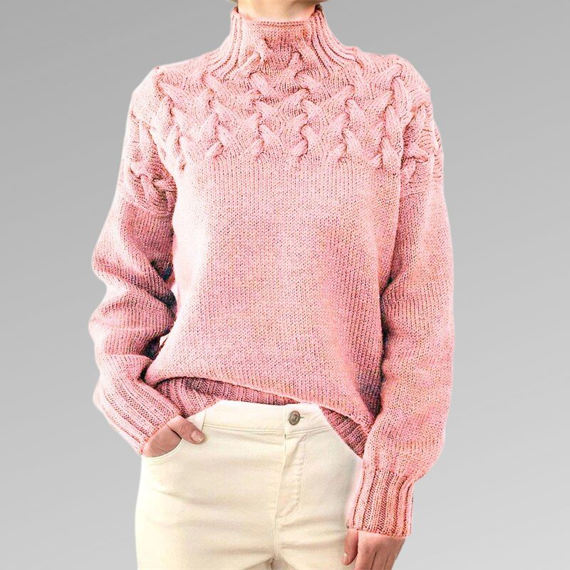 Weicher Rollkragenpullover mit zeitlosem Design für Frauen