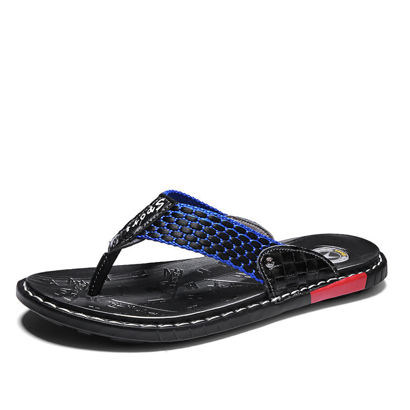 Stuttgart | Leder Rutschfeste Hausschuhe Herren Outdoor Flip Flops Sandalen