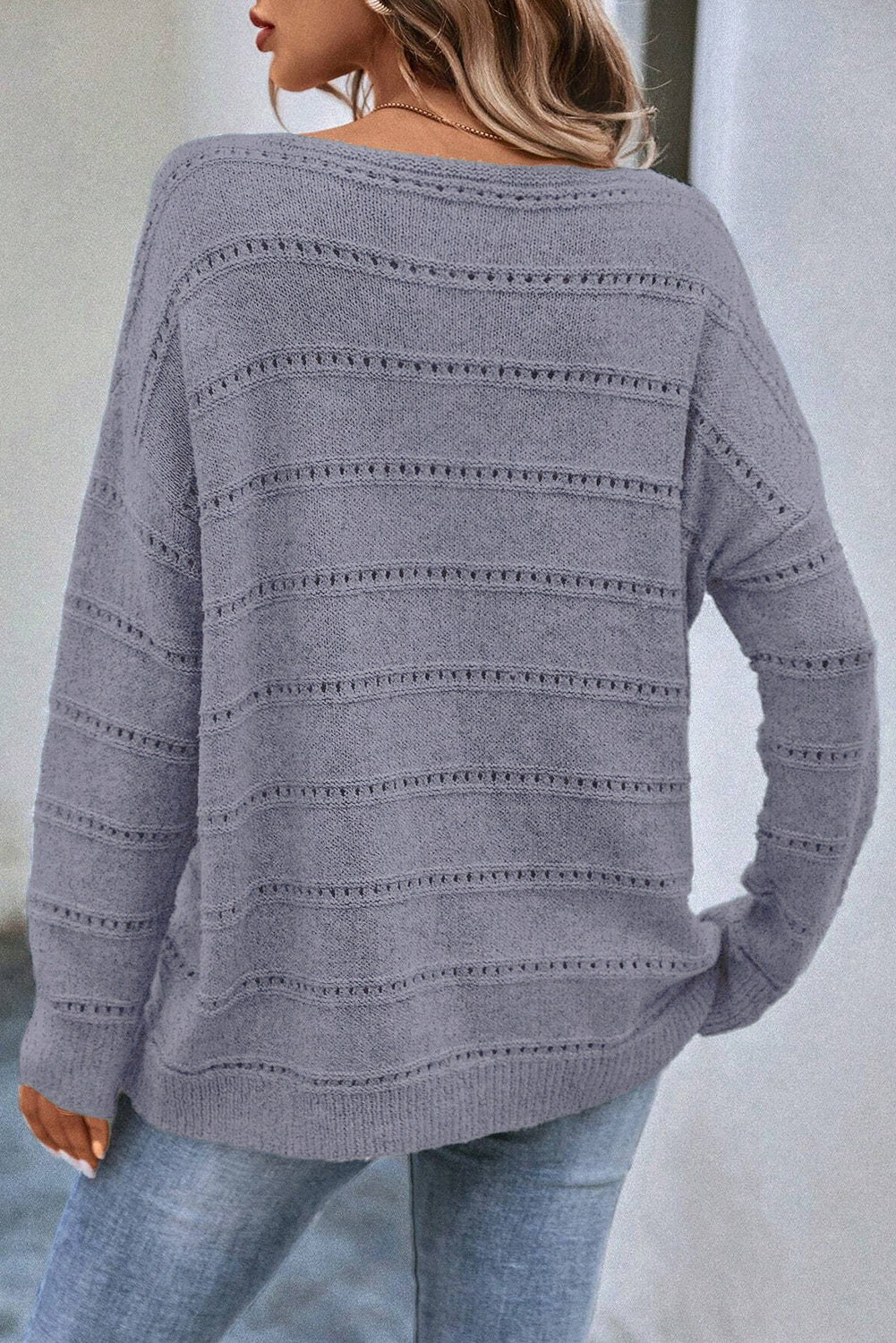 Luxuriöser Strickpullover mit aufwendigen Details Für Frauen