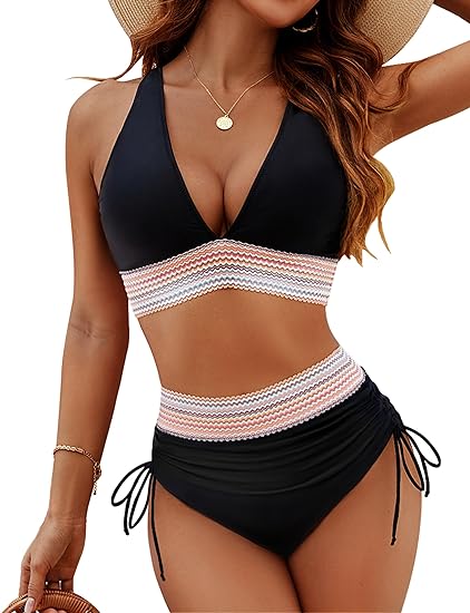 Meryl® Bikini-Sets mit hoher Taille und Bauchansatz