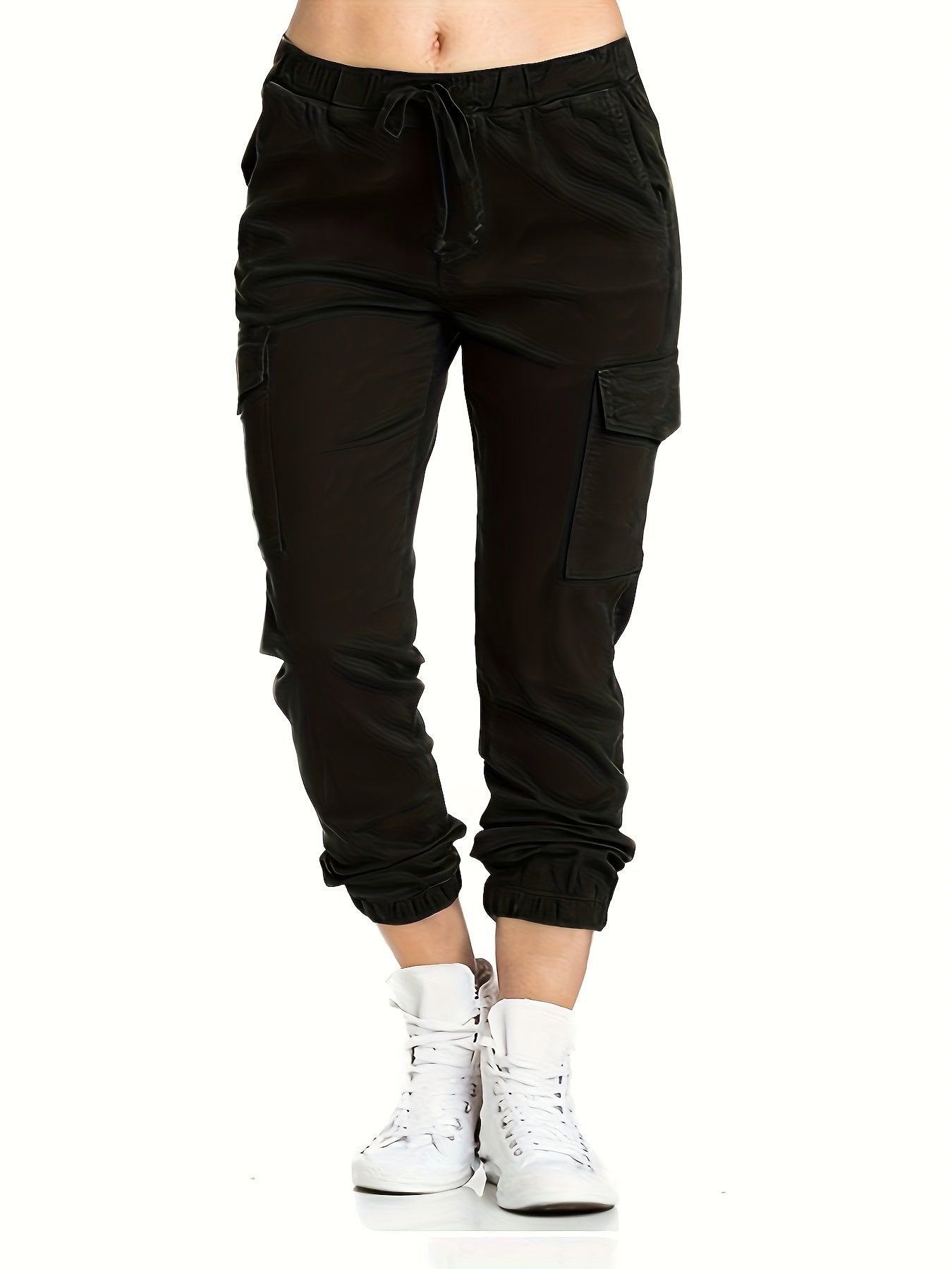 Schwarze Plus Size Jogger - Nina