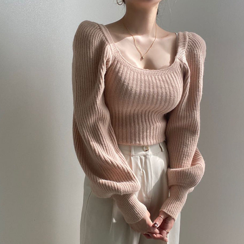 Eleganter Pullover Mit Puffärmeln Für Einen Schicken Und Femininen Look Für Frauen