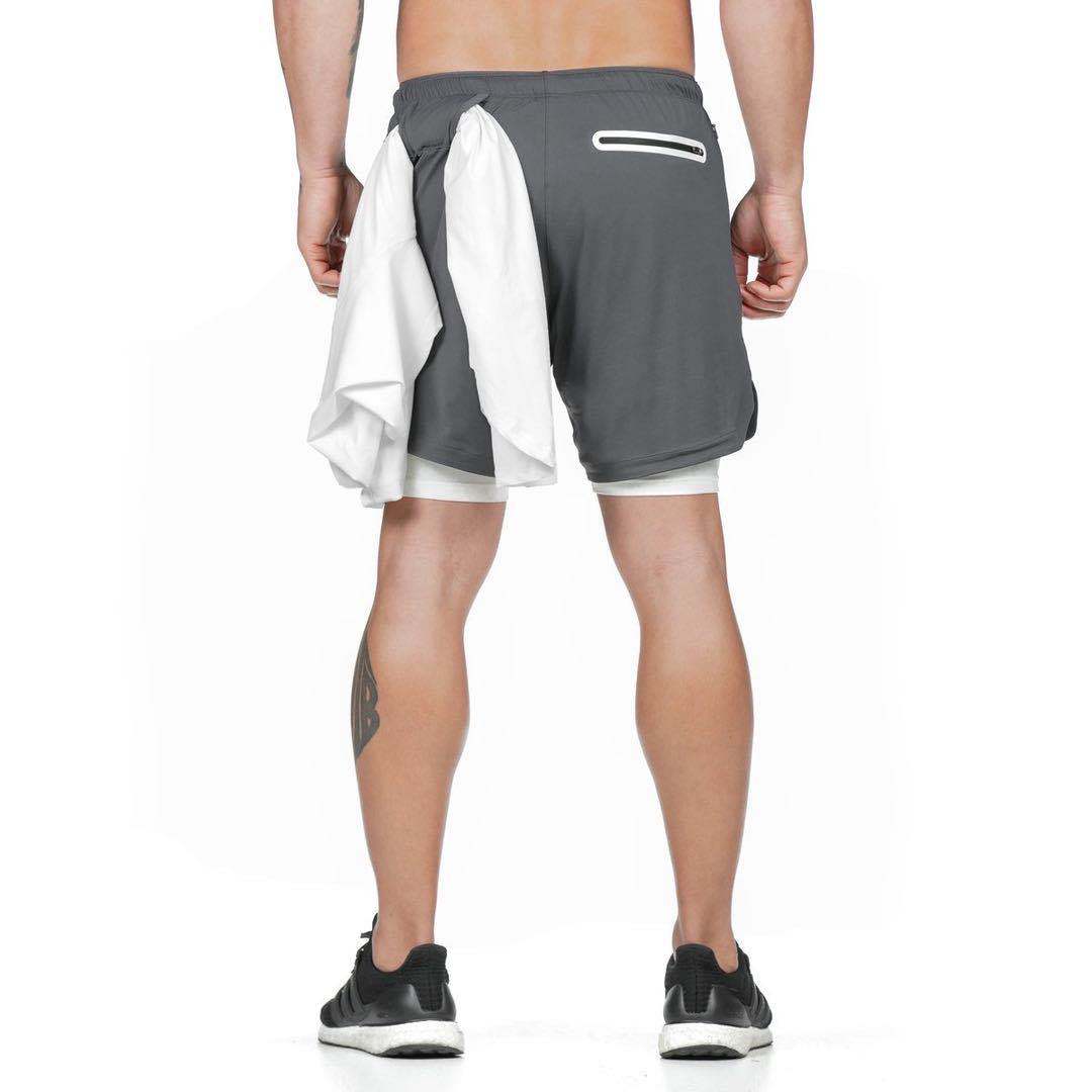 Stuttgart | Laufshorts Herren 2 In 1 Double-deck Quick Dry