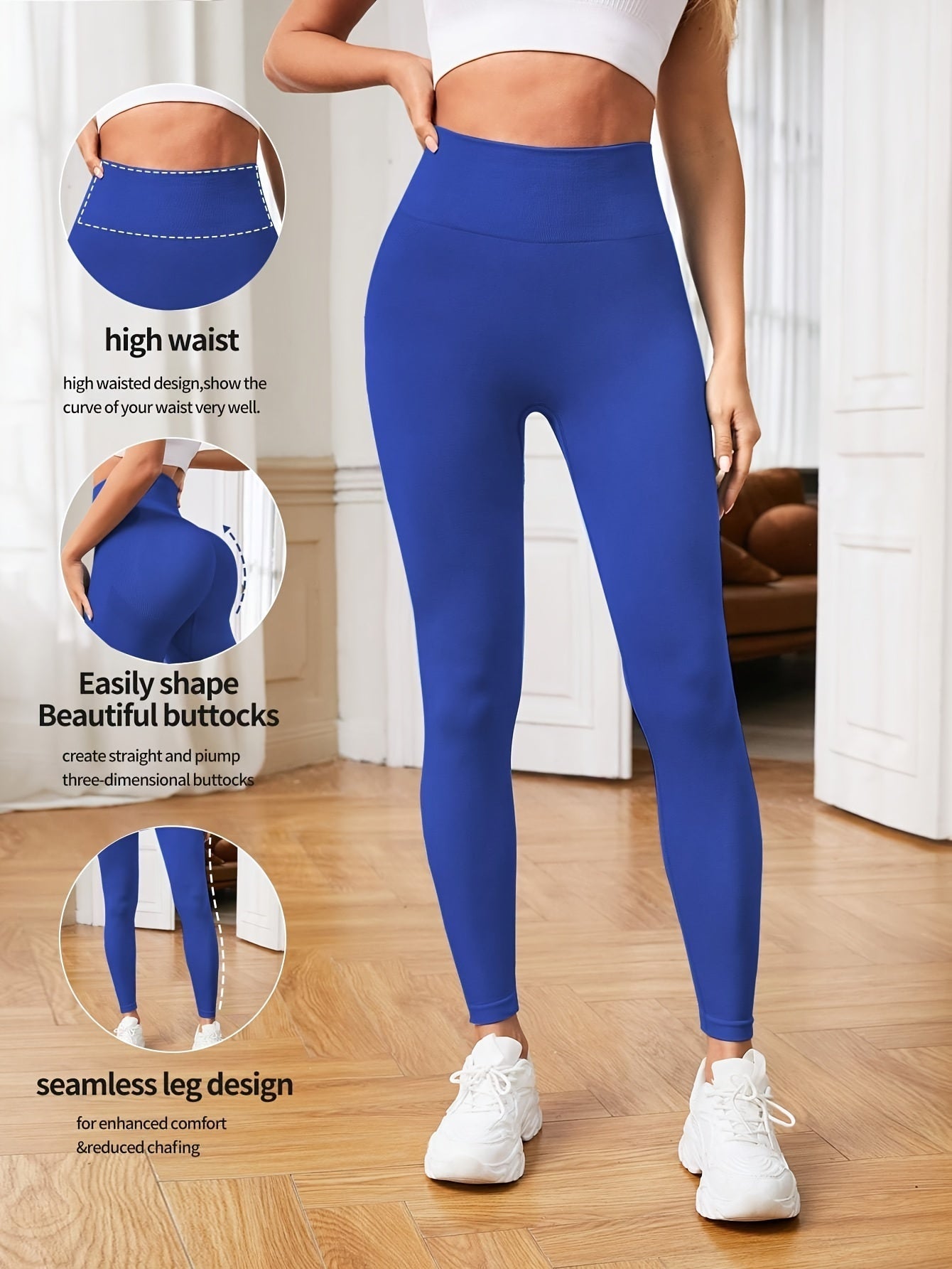 Schwarze Sportleggings mit Hoher Taille - Lisa