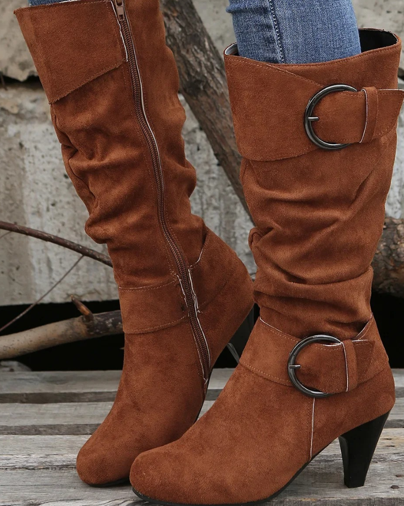 Weiche hohe Stiefel für Frauen