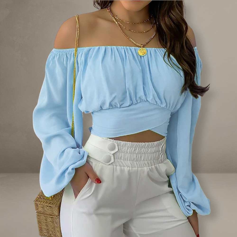 Marlyn - Weiße Off-Shoulder-Top