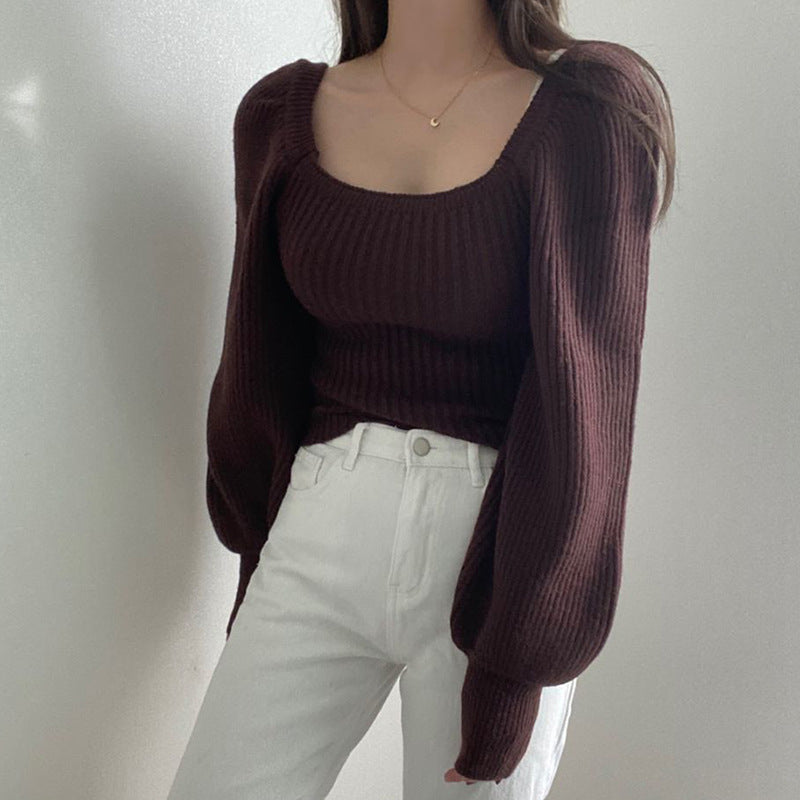 Eleganter Pullover Mit Puffärmeln Für Einen Schicken Und Femininen Look Für Frauen