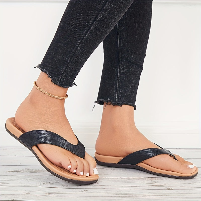 Schwarze Orthopädische Casual Slipper - Eva