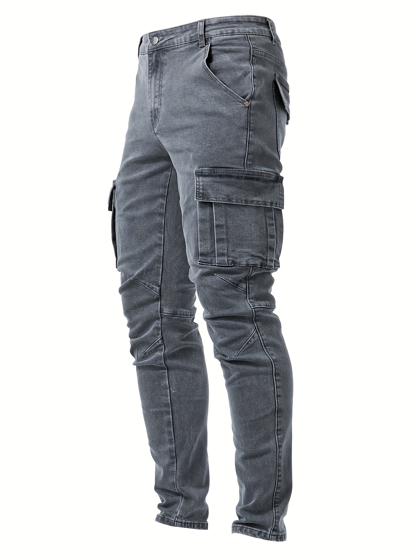 Dunkelgraue Cargo Jeans - Liam