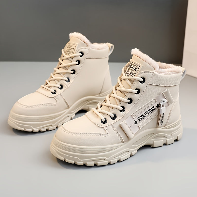 Dynastia - Lässiger High Top Winterschuh mit Plüschfutter