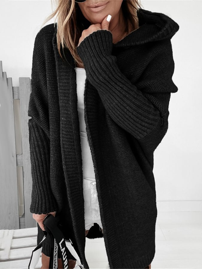 Embla | Damenmantel mit Kapuze Pullover