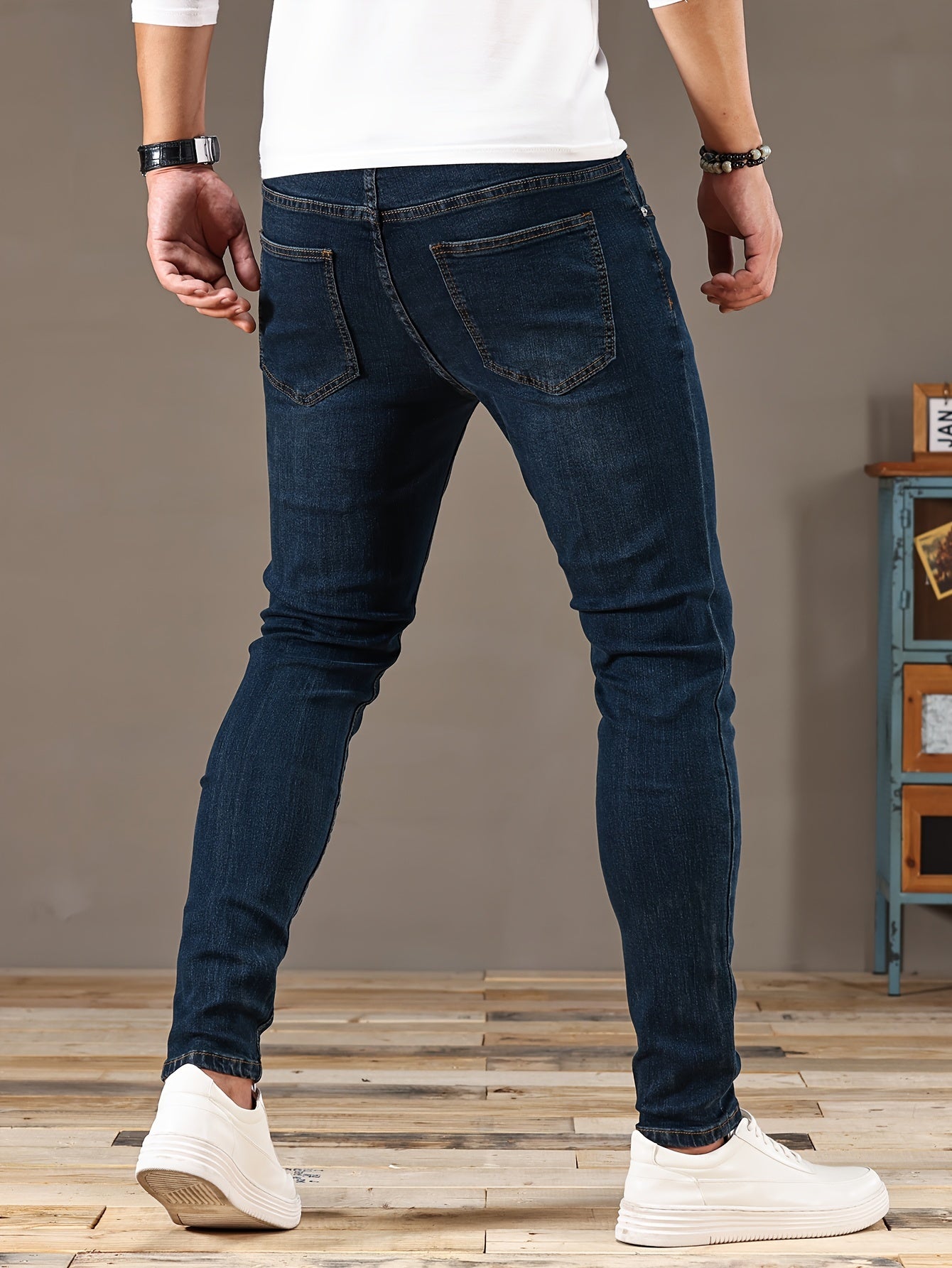 Zerrissene Skinny Jeans Blau - Jack