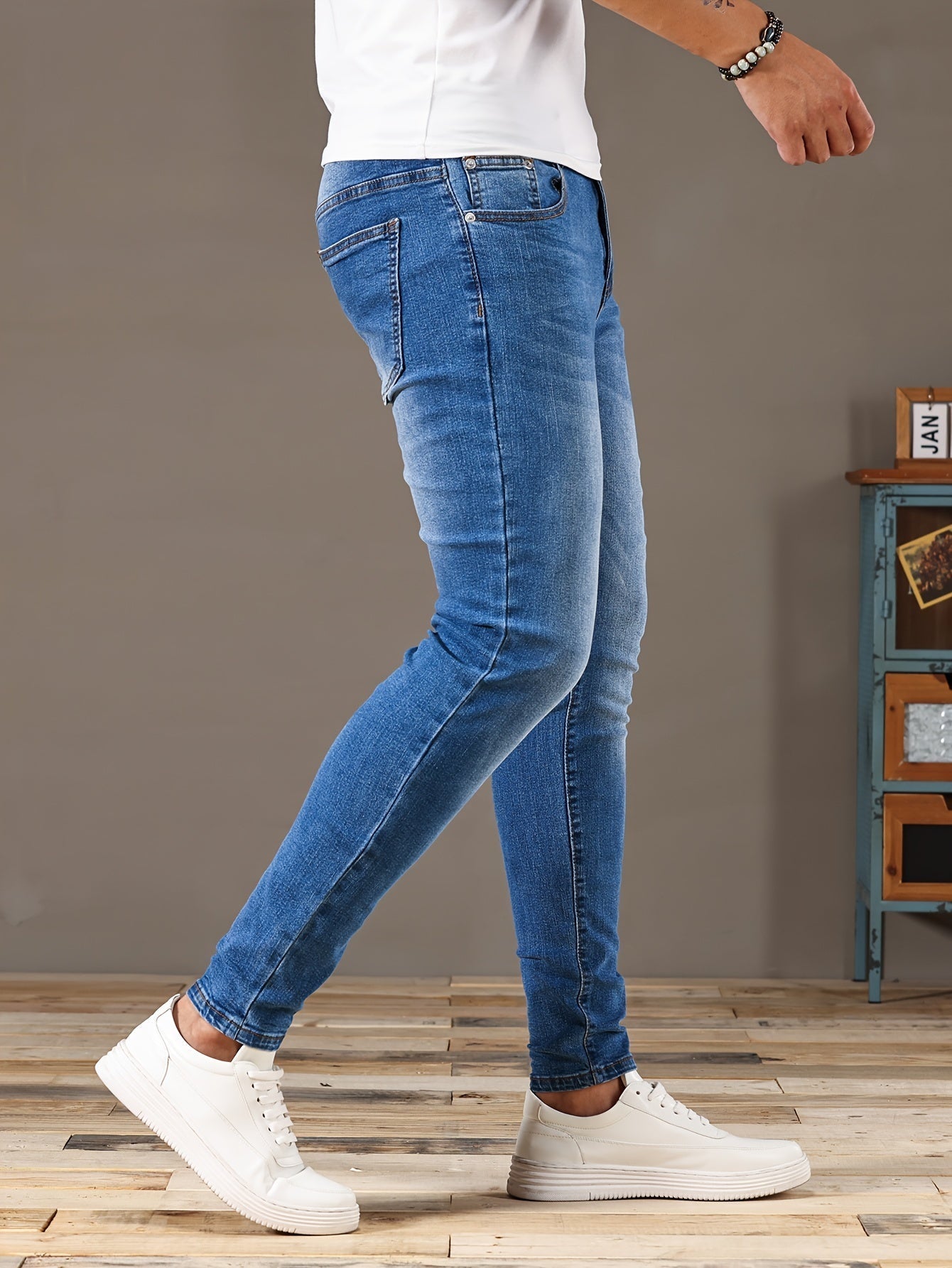 Zerrissene Skinny Jeans Blau - Jack