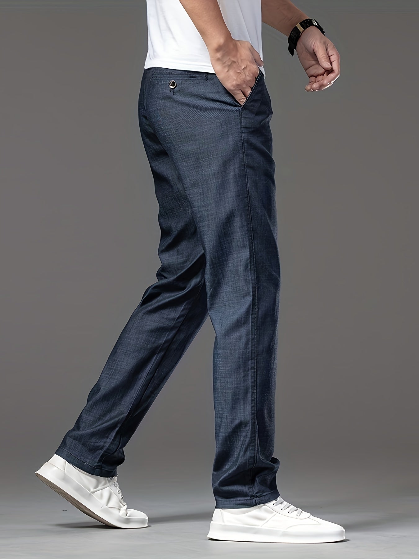 Dunkelblaue Casual-Hose - Tom