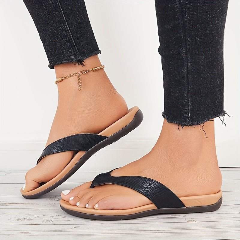 Schwarze Orthopädische Casual Slipper - Eva