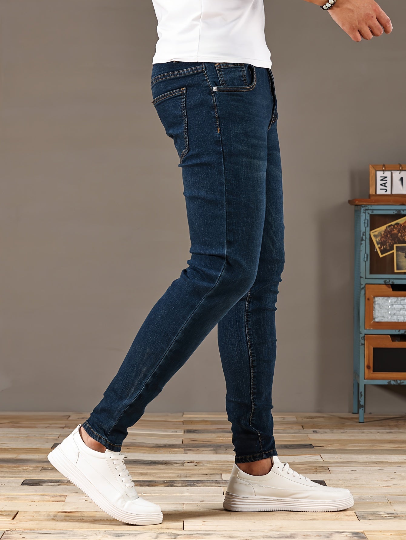 Zerrissene Skinny Jeans Blau - Jack